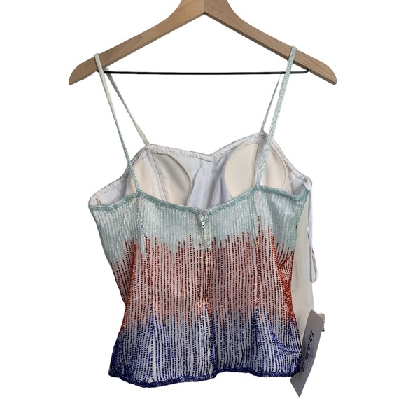 Ellebell LLC Cami Top with bra cups and boning in the sides Beaded bodice Brami - Picture 10 of 10